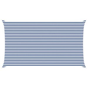vidaXL Napernyő vitorla K&eacute;k &eacute;s Feh&eacute;r 7 x 4 m 100% poli&eacute;szter oxford