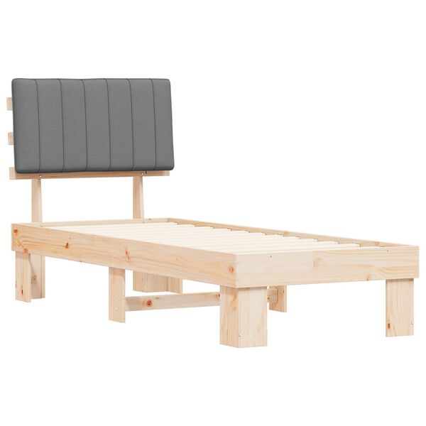 vidaXL &Aacute;gykeret K&aacute;rpitozott Fejt&aacute;ml&aacute;val Vil&aacute;gossz&uuml;rke 75 x 190 cm