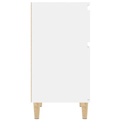 vidaXL magasfényű fehér éjjeliszekrény 40 x 35 x 70 cm