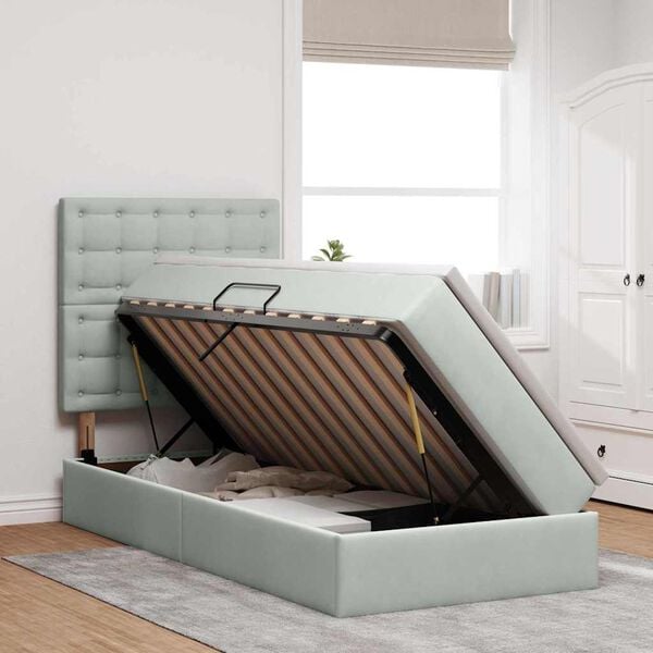 vidaXL &Aacute;gy t&aacute;rol&oacute;val &eacute;s matraccal Vil&aacute;gossz&uuml;rke 100 x 200 cm B&aacute;rsony