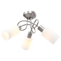 vidaXL fehér kerámia lámpaernyős mennyezeti lámpa 3 db E14-es izzóhoz
