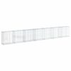 vidaXL horganyzott vas gabion kos&aacute;r fed&eacute;llel 700 x 50 x 100 cm