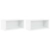 vidaXL CD t&aacute;rol&oacute; &aacute;llv&aacute;ny 2 db Feh&eacute;r 40 x 17 x 17 cm Szerelt Fa