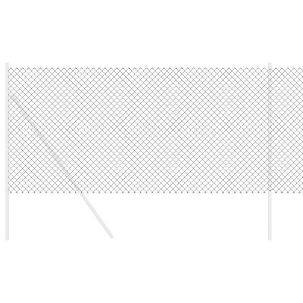 vidaXL L&aacute;ncszem Ker&iacute;t&eacute;s Sz&uuml;rke 10 x 1,4 m Ac&eacute;l