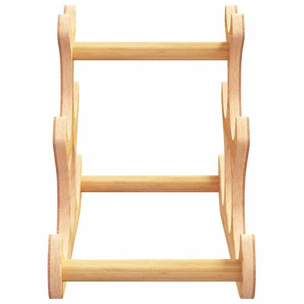 vidaXL bambusz bortart&oacute; 6 palackhoz 35 x 18 x 25,5 cm