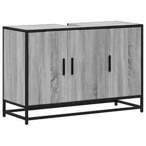 vidaXL sz&uuml;rke sonoma szerelt fa f&uuml;rdőszobai mosd&oacute;szekr&eacute;ny 90x33x60 cm
