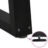 vidaXL 2 db fekete, V-alak&uacute; ac&eacute;l doh&aacute;nyz&oacute;asztal l&aacute;b 50 x (30-31,3) cm