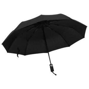 vidaXL fekete automatikusan &ouml;sszecsukhat&oacute; esernyő 104 cm