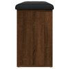 vidaXL barna tölgy színű szerelt fa cipőtároló pad 102 x 32 x 50 cm