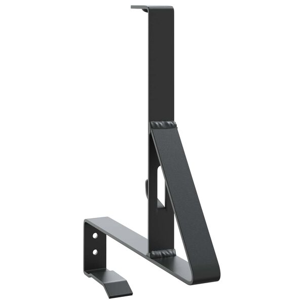 vidaXL Havaz&aacute;r t&aacute;mogat&oacute; 12 pcs Fekete 29,5 x 3 x 34,5 cm Ac&eacute;l