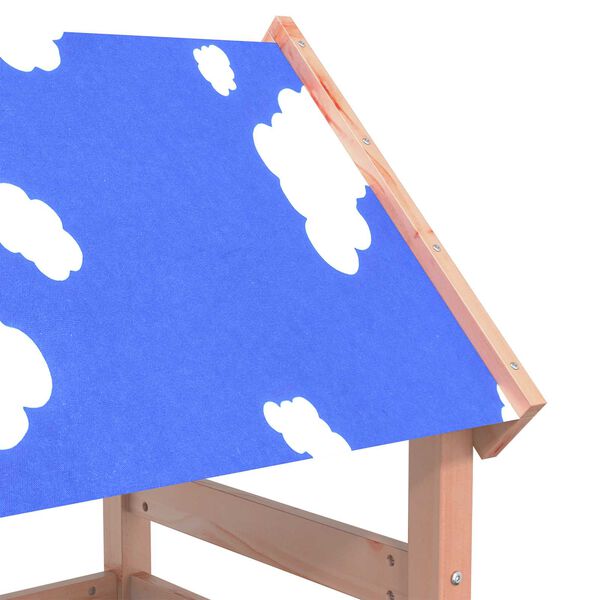 vidaXL J&aacute;t&eacute;k Torny Barna 52,5 x 110,5 x 215 cm Szil&aacute;rd Douglas Fa