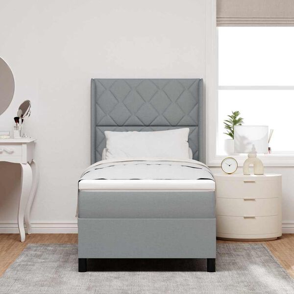 vidaXL Boxrug&oacute;s &aacute;gy matracmal Vil&aacute;gossz&uuml;rke 90 x 200 cm sz&ouml;vet