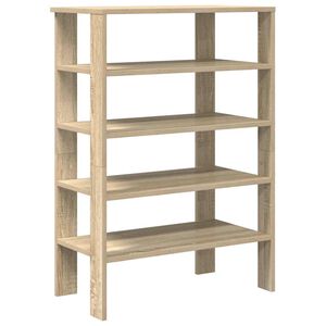vidaXL sonoma t&ouml;lgy sz&iacute;nű szerelt fa cipőtart&oacute; 61x32x87,5 cm
