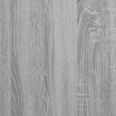 vidaXL szürke sonoma színű szerelt fa szekrény kerekekkel 60x22x79 cm