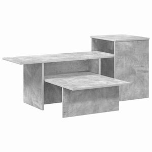 vidaXL Konzolasztal Beton Sz&uuml;rke 91,5 x 35 x 38,5 cm Faanyag