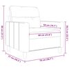 vidaXL kr&eacute;msz&iacute;nű sz&ouml;vet kanap&eacute;fotel 60 cm