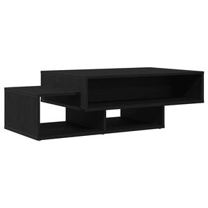vidaXL fekete t&ouml;lgysz&iacute;nű szerelt fa doh&aacute;nyz&oacute;asztal 105x55x32 cm