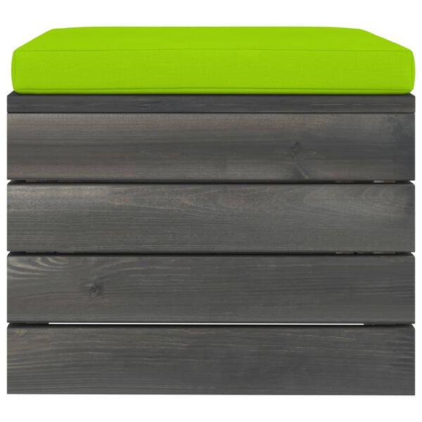 vidaXL 10 r&eacute;szes t&ouml;m&ouml;r fenyőfa kerti raklap-b&uacute;torgarnit&uacute;ra p&aacute;rn&aacute;kkal