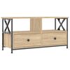 vidaXL sonoma t&ouml;lgy sz&iacute;nű szerelt fa &eacute;s vas TV-szekr&eacute;ny 90x33x45 cm