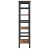 vidaXL K&ouml;nyvespolc F&uuml;st&ouml;lt t&ouml;lgy 60 x 29,5 x 115 cm Faanyag