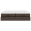 vidaXL Ottom&aacute;n &aacute;gykeret matraccal barna 180x200cm műbőrrel
