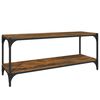 vidaXL f&uuml;st&ouml;s t&ouml;lgy sz&iacute;nű szerelt fa &eacute;s ac&eacute;l TV-szekr&eacute;ny 100x33x41 cm