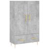vidaXL betonsz&uuml;rke szerelt fa magasszekr&eacute;ny 69,5 x 31 x 115 cm