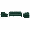 vidaXL 3 r&eacute;szes s&ouml;t&eacute;tz&ouml;ld b&aacute;rsony &uuml;lőgarnit&uacute;ra p&aacute;rn&aacute;kkal
