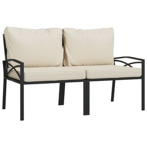 vidaXL 2 db ac&eacute;l kerti sz&eacute;k homoksz&iacute;nű p&aacute;rn&aacute;kkal 62 x 75 x 79 cm