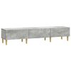 vidaXL TV szekr&eacute;ny fi&oacute;kkal Betonsz&uuml;rke 147 x 34,5 x 30 cm Szerelt Fa