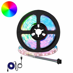 vidaXL LED szalag 2 db Fekete &eacute;s &Aacute;tl&aacute;tsz&oacute; R&eacute;z &eacute;s műanyag