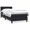 vidaXL fekete b&aacute;rsony rug&oacute;s &aacute;gy matraccal 100x220 cm