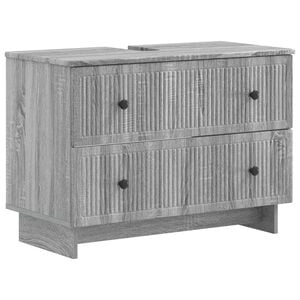 vidaXL F&uuml;rdőszobai mosd&oacute;szekr&eacute;ny EDE Sz&uuml;rke Sonoma 82 x 41 x 59 cm