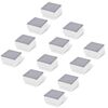 vidaXL 12 db be&eacute;p&iacute;thető LED f&eacute;ny 100 x 100 x 68 mm