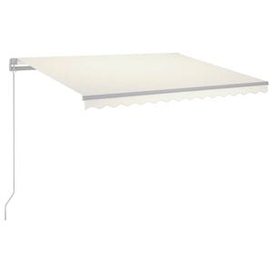 vidaXL kr&eacute;msz&iacute;nű k&eacute;zzel kih&uacute;zhat&oacute; LED-es napellenző 300 x 250 cm