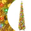 vidaXL Pop-up LED-es kar&aacute;csonyfa cs&uacute;csd&iacute;sszel 180 cm 100 LED PET Arany