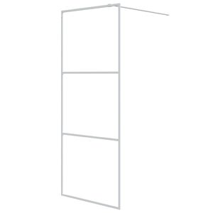 vidaXL feh&eacute;r &aacute;tl&aacute;tsz&oacute; ESG &uuml;veg zuhanyfal 80x195 cm