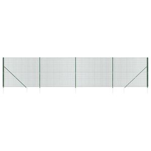 vidaXL z&ouml;ld dr&oacute;th&aacute;l&oacute;s ker&iacute;t&eacute;s c&ouml;vekekkel 1,4x10 m