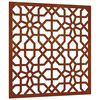 vidaXL m&oacute;r st&iacute;lus&uacute; corten ac&eacute;l kerti fald&iacute;sz 55x55 cm