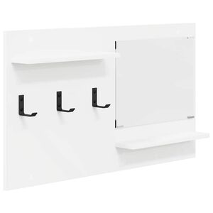 vidaXL Fali Kab&aacute;thorog Falra szerelhető Feh&eacute;r 90 x 10 x 50 cm