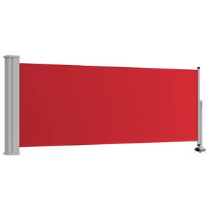 vidaXL piros beh&uacute;zhat&oacute; oldals&oacute; teraszi napellenző 100 x 300 cm