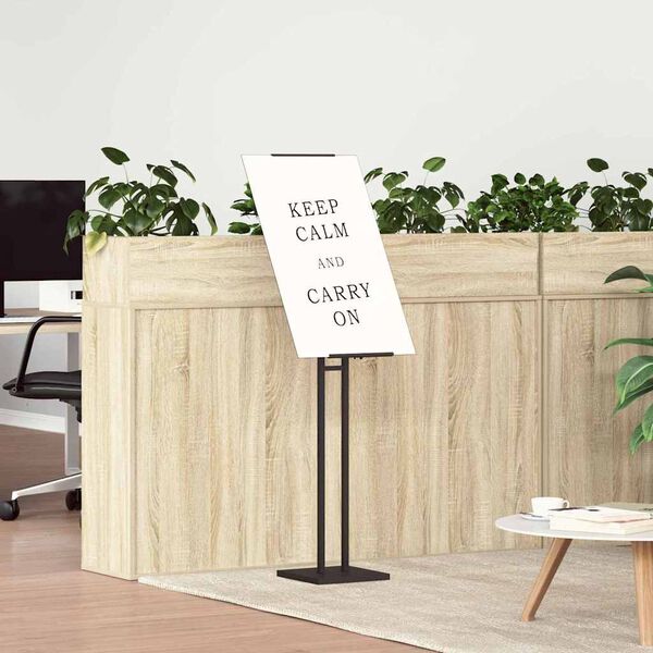 vidaXL Ki&aacute;ll&iacute;t&oacute; &Aacute;llv&aacute;ny 2 pcs Fekete 26,5 x 26,5 x 150 cm Ac&eacute;l