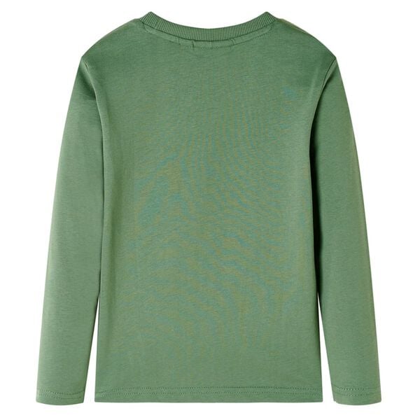 Halvány keki hosszú ujjú gyerekpóló 104