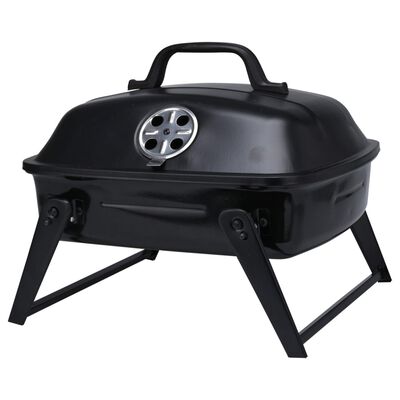 ProGarden fekete hordozható grillsütő