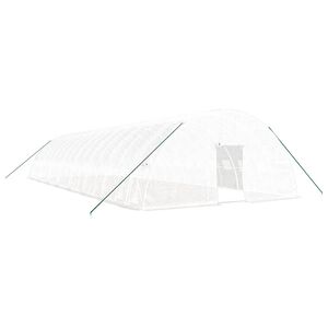 vidaXL feh&eacute;r ac&eacute;lv&aacute;zas melegh&aacute;z 96 m&sup2; 16 x 6 x 2,85 m