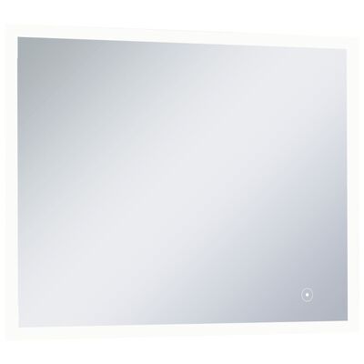 vidaXL LED-es fürdőszobai falitükör érintésérzékelővel 80 x 60 cm