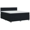 vidaXL Boxspring &aacute;gy matraccal fejt&aacute;ml&aacute;val Fekete 180 x 200 cm Sz&ouml;vet