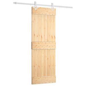 vidaXL Cs&uacute;sz&oacute; ajt&oacute; 70 x 210 cm Szil&aacute;rd Fenyőfa (Nem Kezelt)