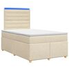 vidaXL Boxspring &aacute;gy matraccal Kr&eacute;msz&iacute;nű 120 x 190 cm Sz&ouml;vet