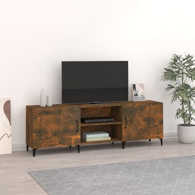 vidaXL füstös tölgy színű szerelt fa TV-szekrény 150 x 30 x 44,5 cm